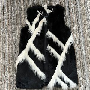 Dawn levy faux fur vest